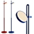 Echo Floor Lamp in Ultramarine 3D model small image 2