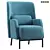 Modern Velvet Accent Chair "Vil 3D model small image 1