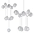 Astraeus Clarke Lenox Chandeliers Set 3D model small image 4