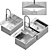 Smart Swish Multifunctional Kitchen Sink 3D model small image 2