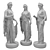 Greek Goddess Sculpture, Elegant Home Décor 3D model small image 7