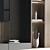 Sleek TV Wall Set 181 3D model small image 3