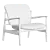 Vintage French Lounge Chair 3D model small image 4