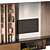 Modern TV Wall Set Furniture 3D model small image 3