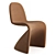 Vintage Gisele Dining Chair 3D model small image 3