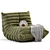  TOGO Fabric Bean Bag Pouf 3D model small image 1