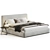 Luxury Minotti Powell Bed 3D Model 3D model small image 2