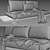 Modern Zen Sofa 3D Model 3D model small image 5