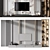 Modern Living Room TV Shelf 3D model small image 3