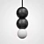 Imperium Loft LILLA Black Pendant 3D model small image 2