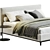 Elegant Minotti Andersen Bed 3D model small image 2