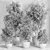 Concrete Tree Set Indoor Plant 3D model small image 7