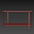 Gennaro Console Table Rouge 3D model small image 3