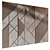 Bespoke Wood Fabric Wall Panels 3D model small image 3