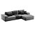 Versatile Modular Sectional Sofa Set 3D model small image 5