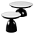 Nofon Black & White Coffee Tables 3D model small image 1