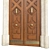 Classic Door 3D Model 1450mm 3D model small image 2