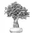 Zen Bonsai Indoor Plant Set 3D model small image 4