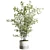 Concrete Vase Tree Indoor Set 3D model small image 2