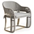 Vista Armchair: Modern Elegance Fixture 3D model small image 1