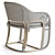 Vista Armchair: Modern Elegance Fixture 3D model small image 3