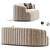 Stylish Elliana Sofa Model 3D model small image 2