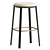 Elegant Collette Bar Stool Set 3D model small image 1