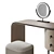 Luxury Makeup Vanity Dressing Table 3D model small image 3