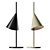 Futuristic Cone Table Lamp 3D model small image 3