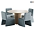 Mod Dining Set 105 2017 3D model small image 1