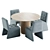 Mod Dining Set 105 2017 3D model small image 5