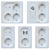 Modern 3D Electrical Socket Model 3D model small image 1