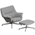 Muuto Doze Lounge Chair Ottoman Set 3D model small image 4