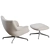 Muuto Doze Lounge Chair Ottoman Set 3D model small image 6