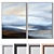 Large Wall Paintings Set with Various Frame Colors 3D model small image 1