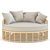 Resin Wicker Round Daybed 3D model small image 3