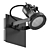 Inspire Technic 1 Rotating Spotlamp 3D model small image 2