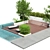 Modern Villa Yard Environment 3D model small image 2