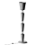 Rotating Murano Glass Floor Lamp 3D model small image 5