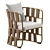  Zuo Quadrat Dining Chair White 3D Model 3D model small image 1