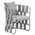  Zuo Quadrat Dining Chair White 3D Model 3D model small image 6