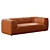 Rodez Leather Apartment Sofa Galore 3D model small image 2