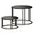 Modern Orb Coffee Table Set 3D model small image 4