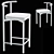 Elevate NRA Chair & Stool 3D model small image 7
