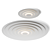 Contemporary Aluminium Ceiling Lamp 3D model small image 1