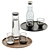 Glassware and Tray Set 3D model small image 1