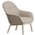 Muuto Fiber Wood Lounge Armchair 3D model small image 6