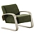 RITSA 1075 Armchair: Modern Elegance 3D model small image 1