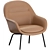 Muuto Fiber Metal Lounge Armchair 3D model small image 5