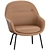 Muuto Fiber Metal Lounge Armchair 3D model small image 6